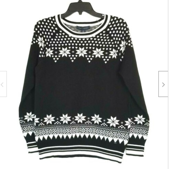 Tommy Hilfiger Size M Black and White Sweater - Picture 1 of 7